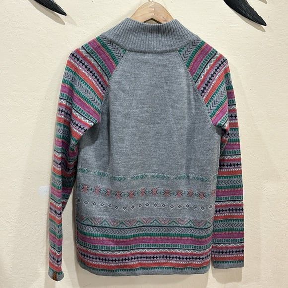 Neve Designs Julia 100% Merino Wool Nordic Fair Isle Knit Sweater ~ M - Picture 11 of 12